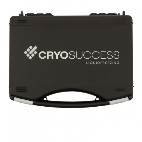 Cryosuccess ® Aufbewahrungskoffer aus Plastik mit Passform-Schaumstoff, schwarz