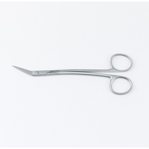 vedena® Feine Schere LOCKLIN, seitwärts abgewinkelt, 1 Schneide mit Wellenschliff, spitz-spitz, gebogen, 155 mm (6⅛“)
