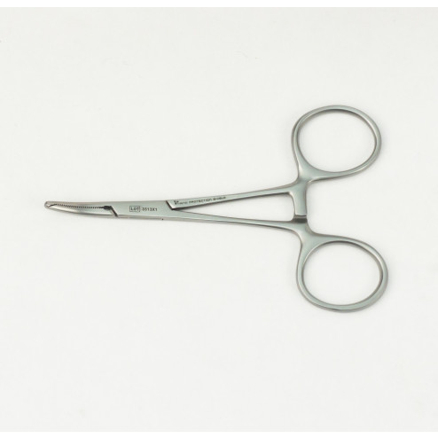vedena® Sehr feine chirurgische Arterienklemme BABY-MOSQUITO-HARTMANN, 1x2 Zähne, gebogen, 100 mm (4“)