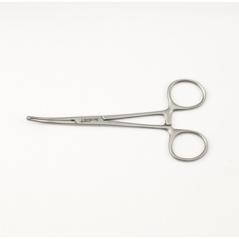 vedena® Arterienklemme KOCHER OCHSNER, chirurgisch, 1x2 Zähne, gebogen, 140 mm (5½“)