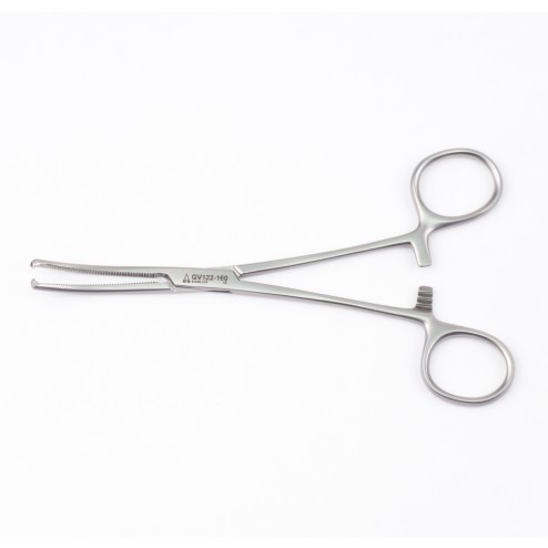 vedena® Arterienklemme KOCHER OCHSNER, chirurgisch, 1x2 Zähne, gebogen, 160 mm (6¼“)