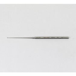 vedena® Ohrkürette BUCK, gebogen, stumpf, Fig. 0 = außen ∅ 2,0 mm, 150 mm (6“)