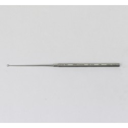 vedena® Ohrkürette BUCK, gebogen, stumpf, Fig. 2 = außen ∅ 3,0 mm, 150 mm (6“)