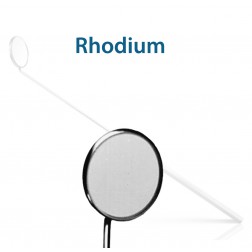 vedena® Kehlkopfspiegel (Rhodium-Beschichtet) mit fest montierten Sechskantgriff, Größe 5 = außen ∅ 20,0 mm, Gesamtlänge ohne Spiegel 170 mm (6¾“)